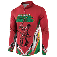Custom Guyana Cricket Spirit Button Sweatshirt Amazon Warriors Inspired - Wonder Print Shop