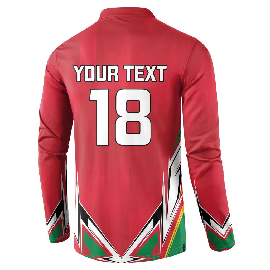 Custom Guyana Cricket Spirit Button Sweatshirt Amazon Warriors Inspired - Wonder Print Shop