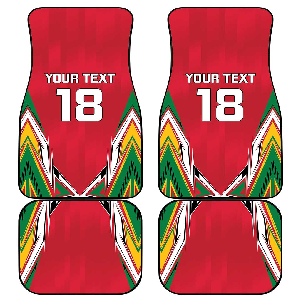 Custom Guyana Cricket Spirit Car Mats Amazon Warriors Inspired - Wonder Print Shop