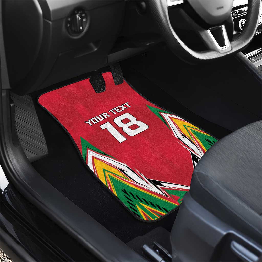 Custom Guyana Cricket Spirit Car Mats Amazon Warriors Inspired - Wonder Print Shop