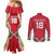 Custom Guyana Cricket Spirit Couples Matching Mermaid Dress and Long Sleeve Button Shirt Amazon Warriors Inspired - Wonder Print Shop