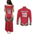 Custom Guyana Cricket Spirit Couples Matching Puletasi and Long Sleeve Button Shirt Amazon Warriors Inspired - Wonder Print Shop