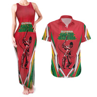 Custom Guyana Cricket Spirit Couples Matching Tank Maxi Dress and Hawaiian Shirt Amazon Warriors Inspired - Wonder Print Shop