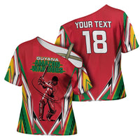 Custom Guyana Cricket Spirit Cross Shoulder Shirt Amazon Warriors Inspired - Wonder Print Shop