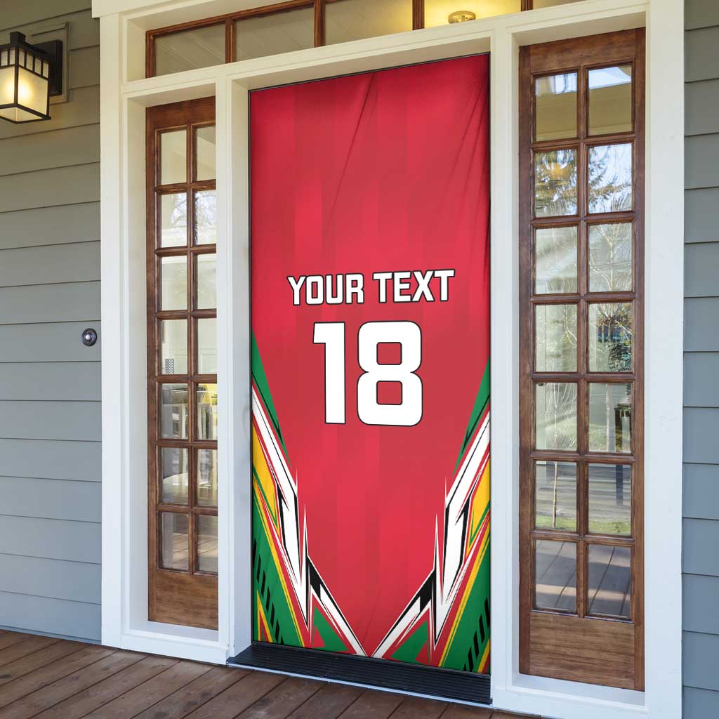 Custom Guyana Cricket Spirit Door Cover Amazon Warriors Inspired - Wonder Print Shop