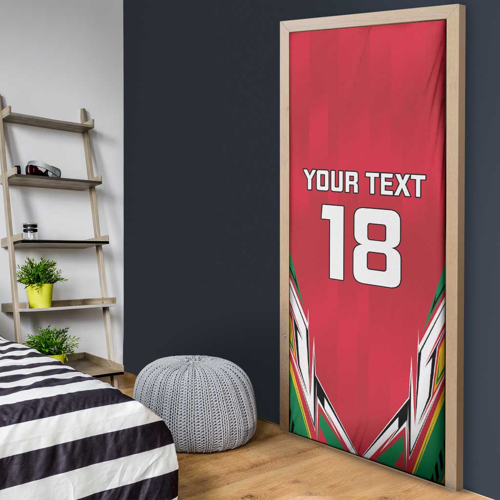 Custom Guyana Cricket Spirit Door Cover Amazon Warriors Inspired - Wonder Print Shop