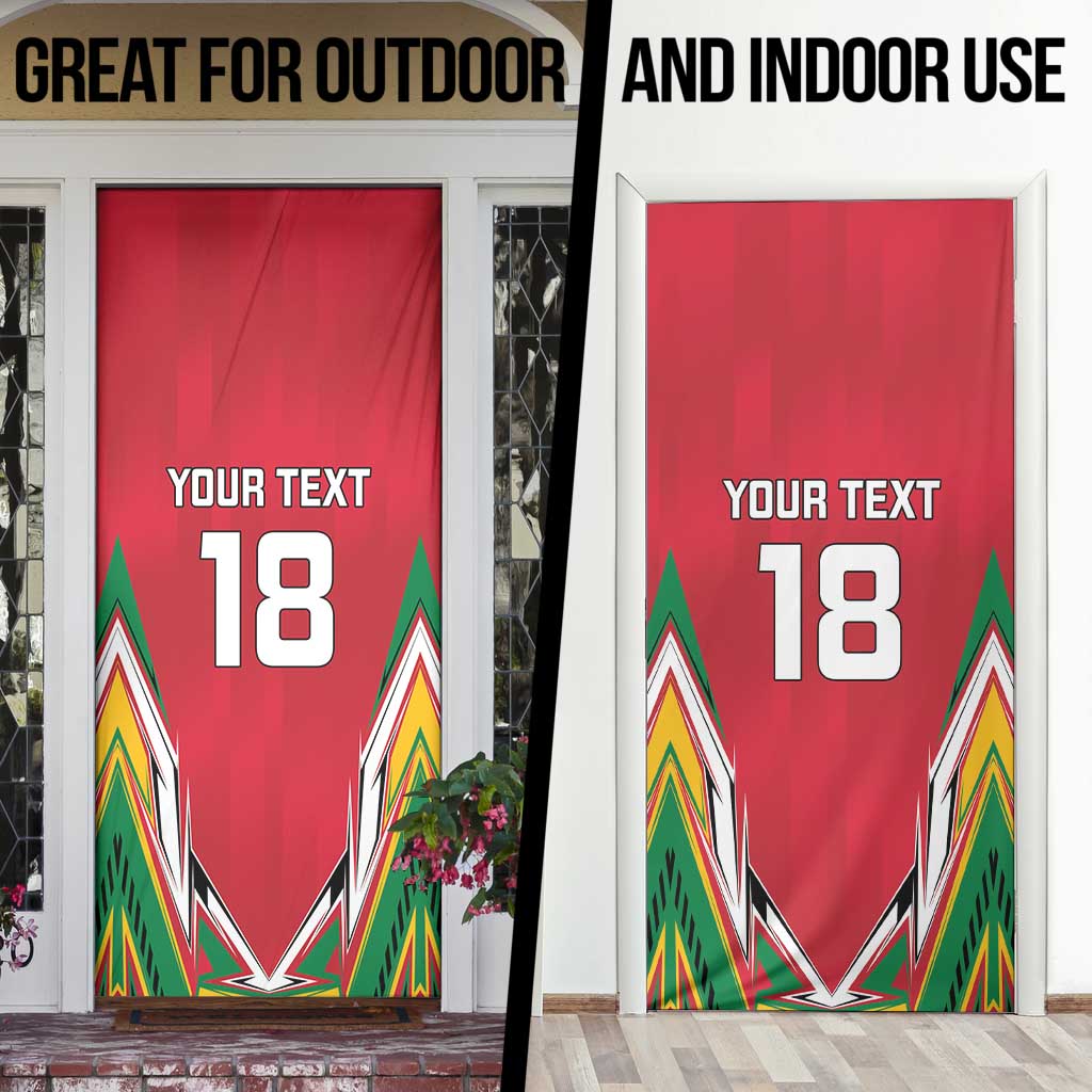Custom Guyana Cricket Spirit Door Cover Amazon Warriors Inspired - Wonder Print Shop