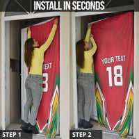 Custom Guyana Cricket Spirit Door Cover Amazon Warriors Inspired - Wonder Print Shop