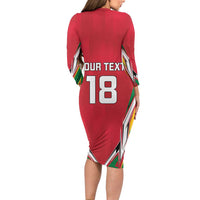 Custom Guyana Cricket Spirit Family Matching Long Sleeve Bodycon Dress and Hawaiian Shirt Amazon Warriors Inspired - Wonder Print Shop