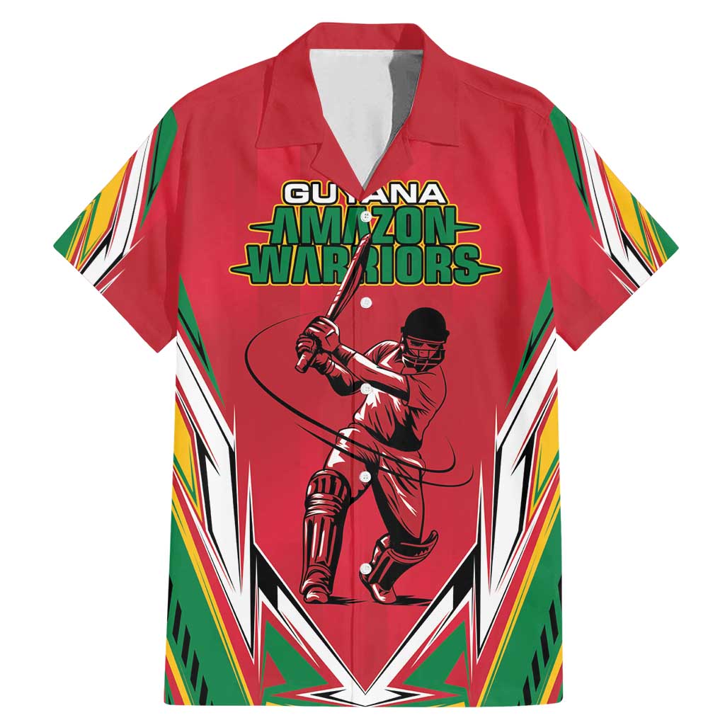 Custom Guyana Cricket Spirit Family Matching Mermaid Dress and Hawaiian Shirt Amazon Warriors Inspired - Wonder Print Shop