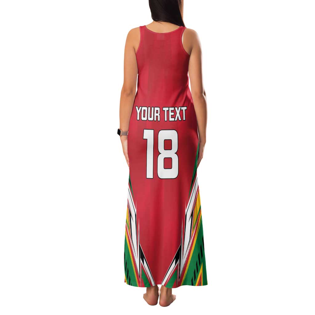Custom Guyana Cricket Spirit Family Matching Tank Maxi Dress and Hawaiian Shirt Amazon Warriors Inspired - Wonder Print Shop