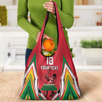 Custom Guyana Cricket Spirit Grocery Bag Amazon Warriors Inspired - Wonder Print Shop