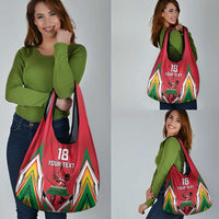Custom Guyana Cricket Spirit Grocery Bag Amazon Warriors Inspired - Wonder Print Shop