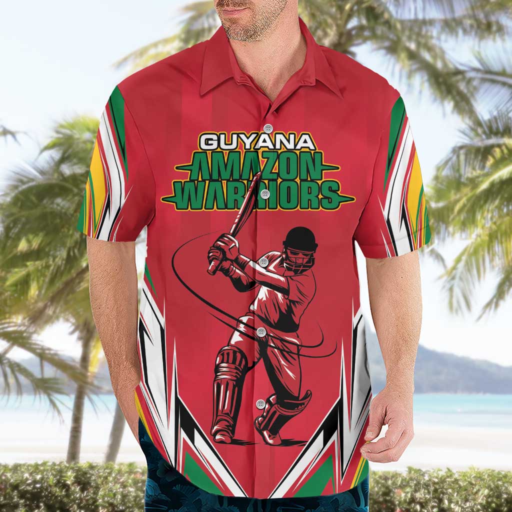 Custom Guyana Cricket Spirit Hawaiian Shirt Amazon Warriors Inspired - Wonder Print Shop