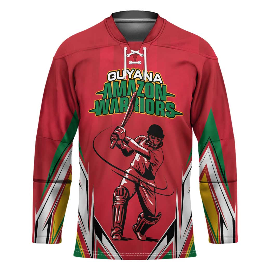 Custom Guyana Cricket Spirit Hockey Jersey Amazon Warriors Inspired - Wonder Print Shop