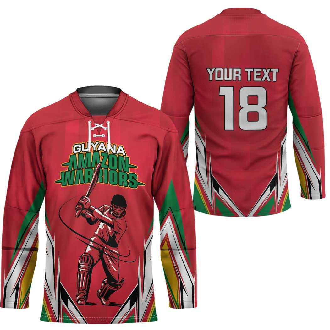 Custom Guyana Cricket Spirit Hockey Jersey Amazon Warriors Inspired - Wonder Print Shop