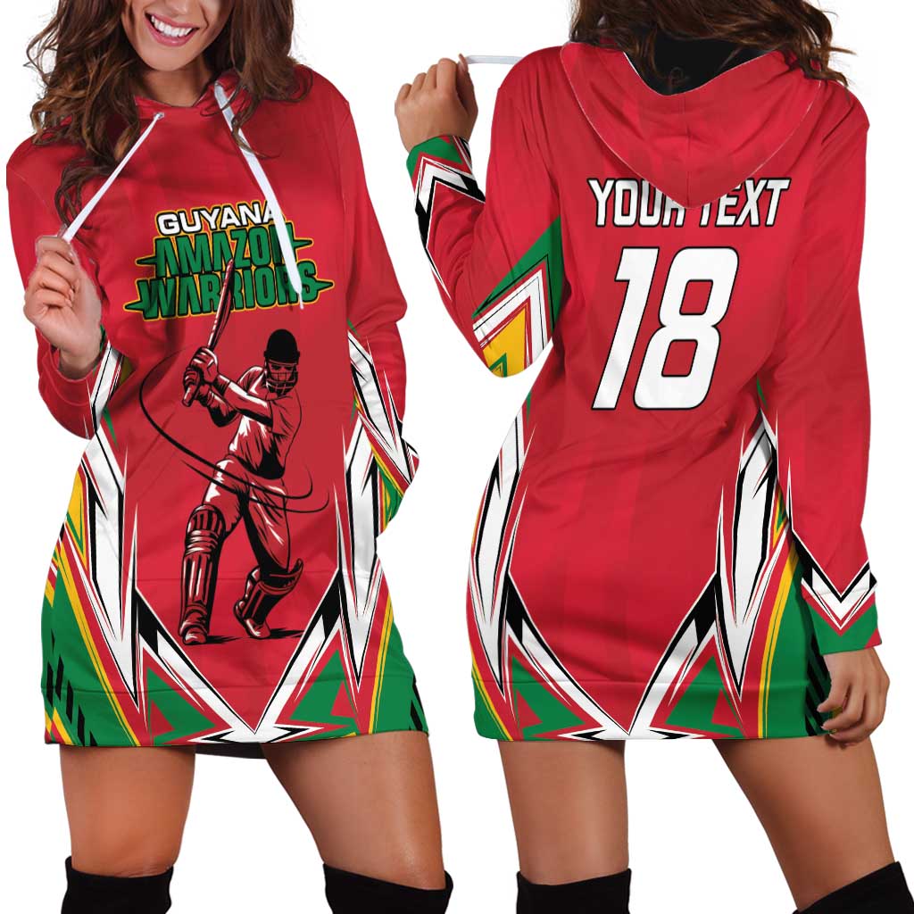 Custom Guyana Cricket Spirit Hoodie Dress Amazon Warriors Inspired - Wonder Print Shop