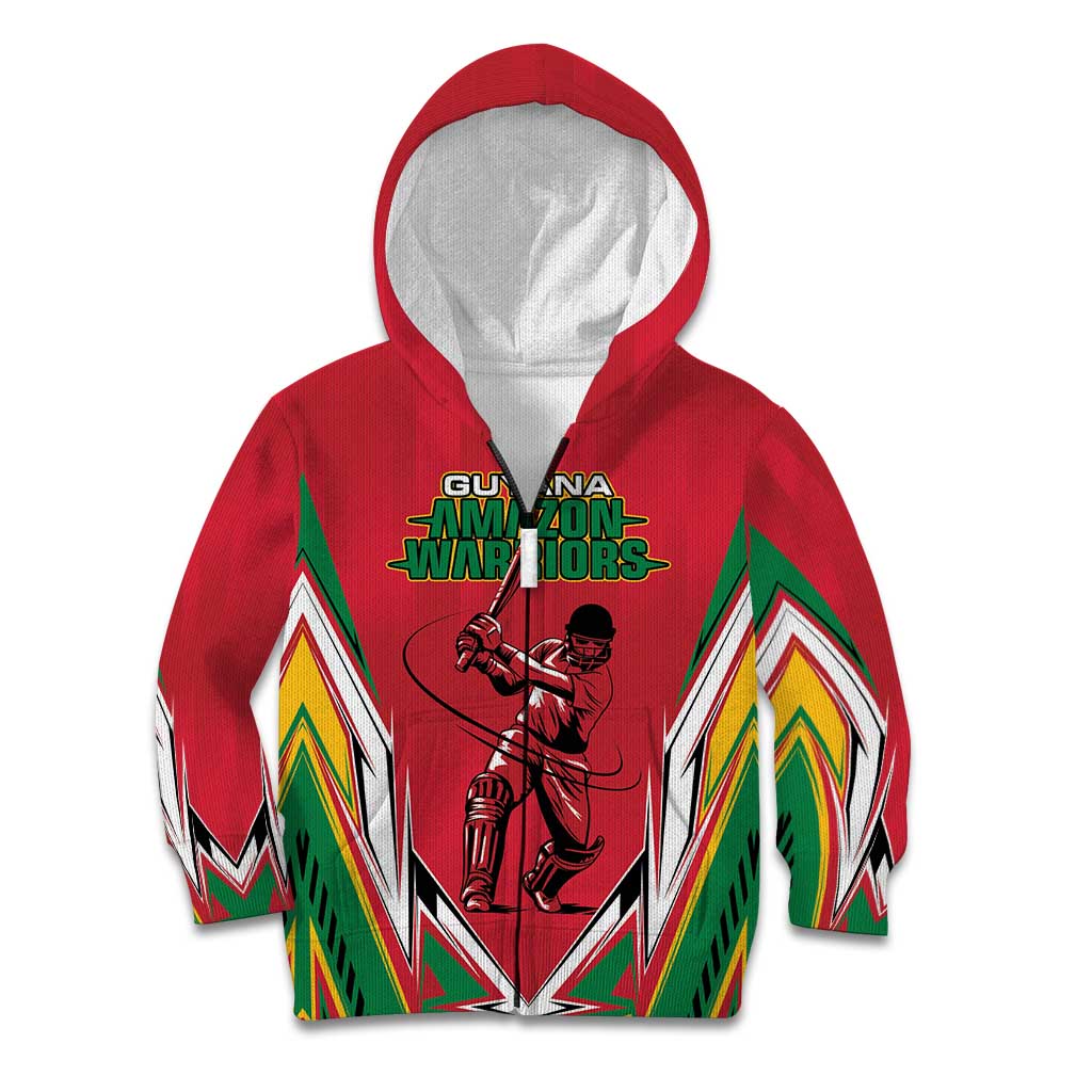 Custom Guyana Cricket Spirit Kid Hoodie Amazon Warriors Inspired - Wonder Print Shop
