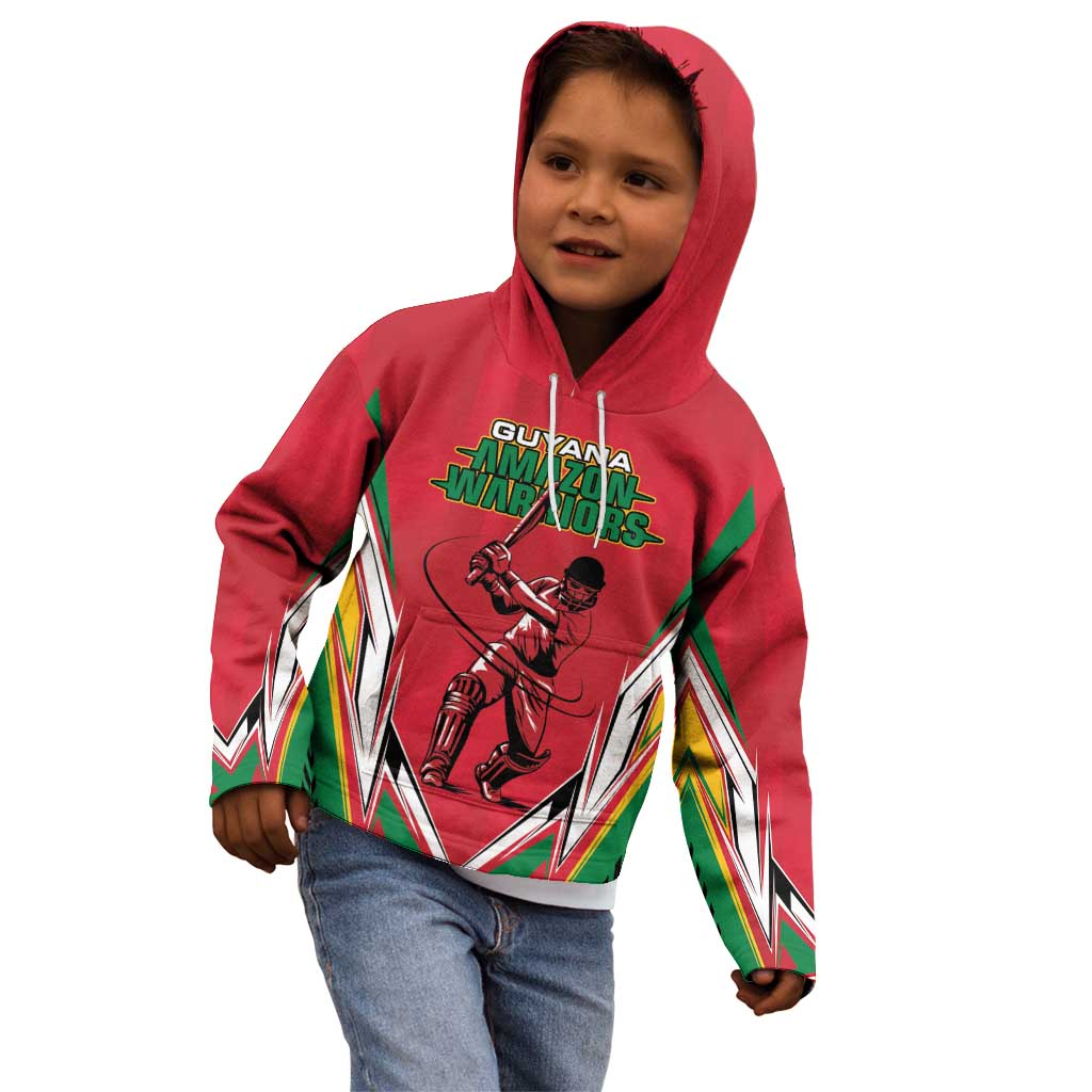 Custom Guyana Cricket Spirit Kid Hoodie Amazon Warriors Inspired - Wonder Print Shop