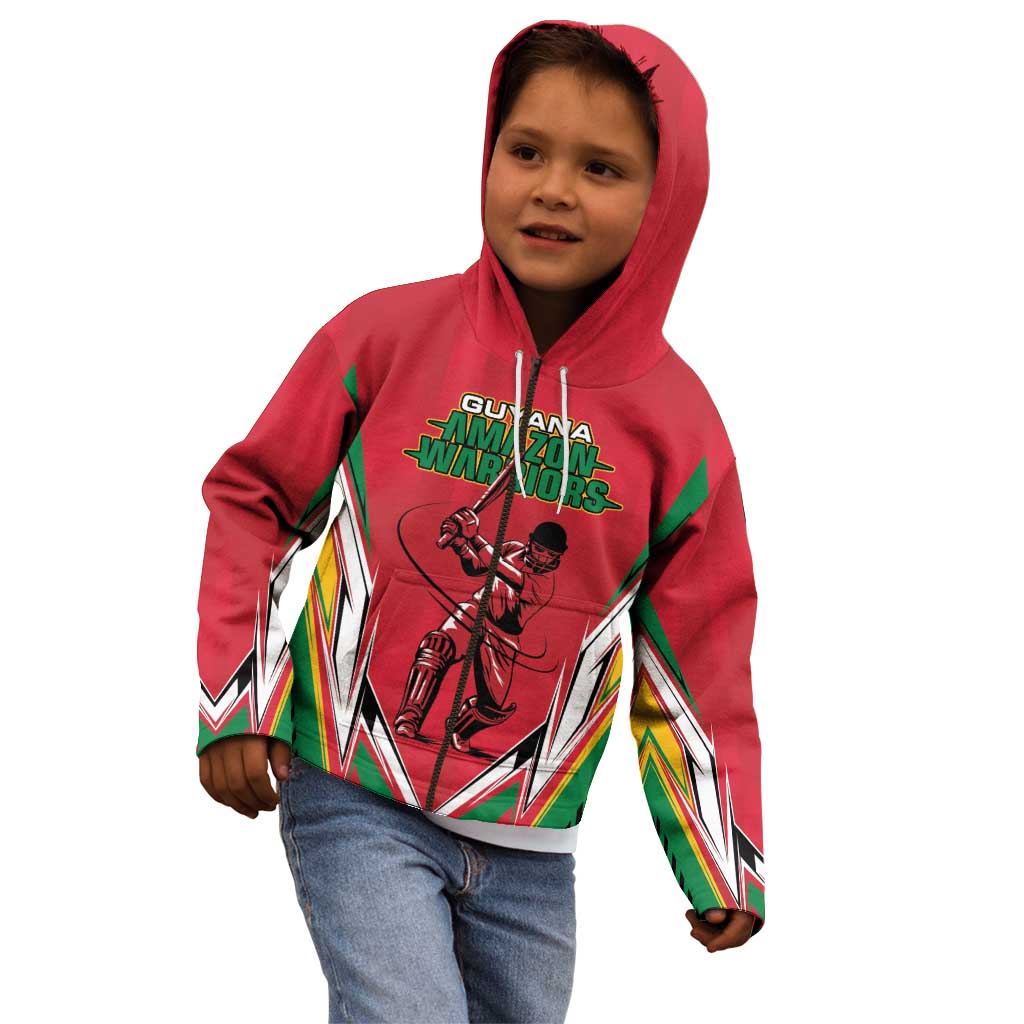 Custom Guyana Cricket Spirit Kid Hoodie Amazon Warriors Inspired - Wonder Print Shop