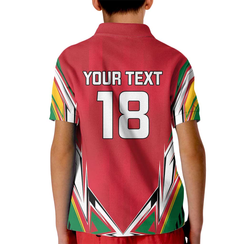 Custom Guyana Cricket Spirit Kid Polo Shirt Amazon Warriors Inspired - Wonder Print Shop