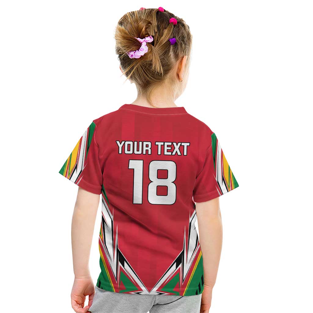 Custom Guyana Cricket Spirit Kid T Shirt Amazon Warriors Inspired - Wonder Print Shop