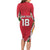 Custom Guyana Cricket Spirit Long Sleeve Bodycon Dress Amazon Warriors Inspired - Wonder Print Shop