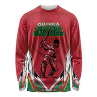 Custom Guyana Cricket Spirit Long Sleeve Shirt Amazon Warriors Inspired - Wonder Print Shop