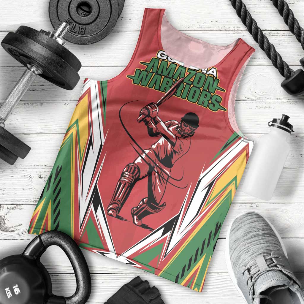 Custom Guyana Cricket Spirit Men Tank Top Amazon Warriors Inspired - Wonder Print Shop