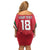 Custom Guyana Cricket Spirit Off Shoulder Short Dress Amazon Warriors Inspired - Wonder Print Shop