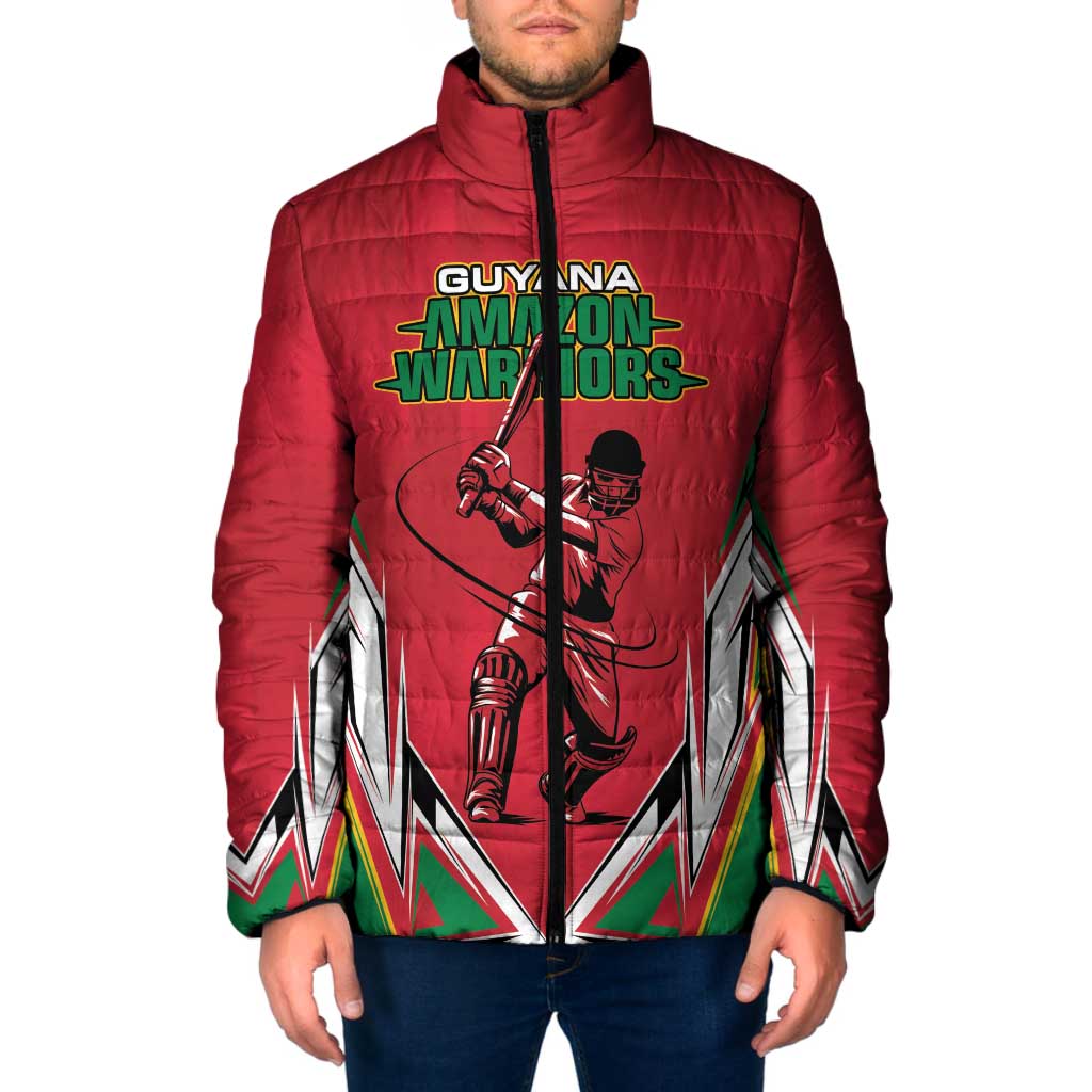 Custom Guyana Cricket Spirit Padded Jacket Amazon Warriors Inspired - Wonder Print Shop