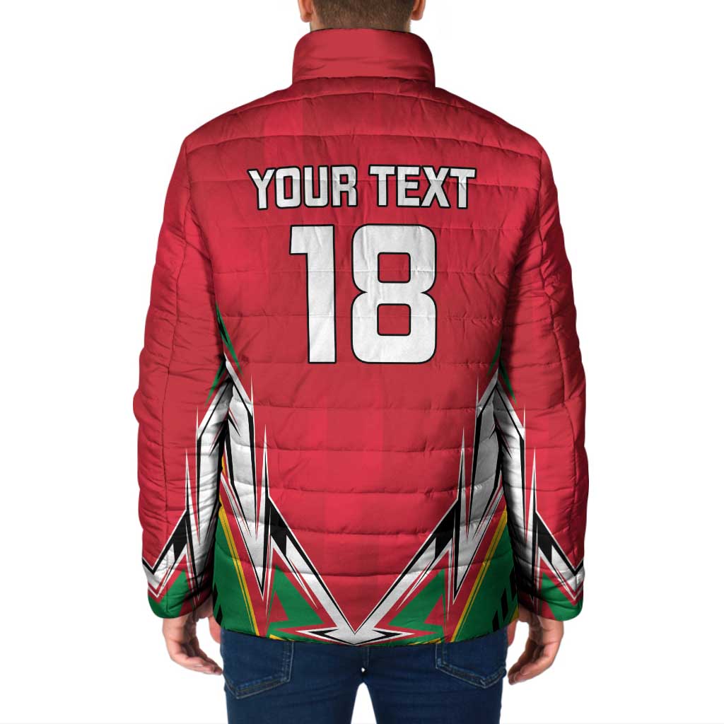 Custom Guyana Cricket Spirit Padded Jacket Amazon Warriors Inspired - Wonder Print Shop