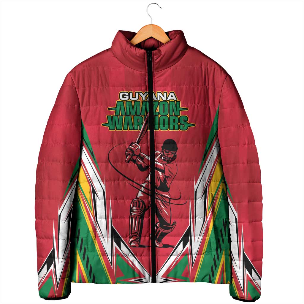 Custom Guyana Cricket Spirit Padded Jacket Amazon Warriors Inspired - Wonder Print Shop