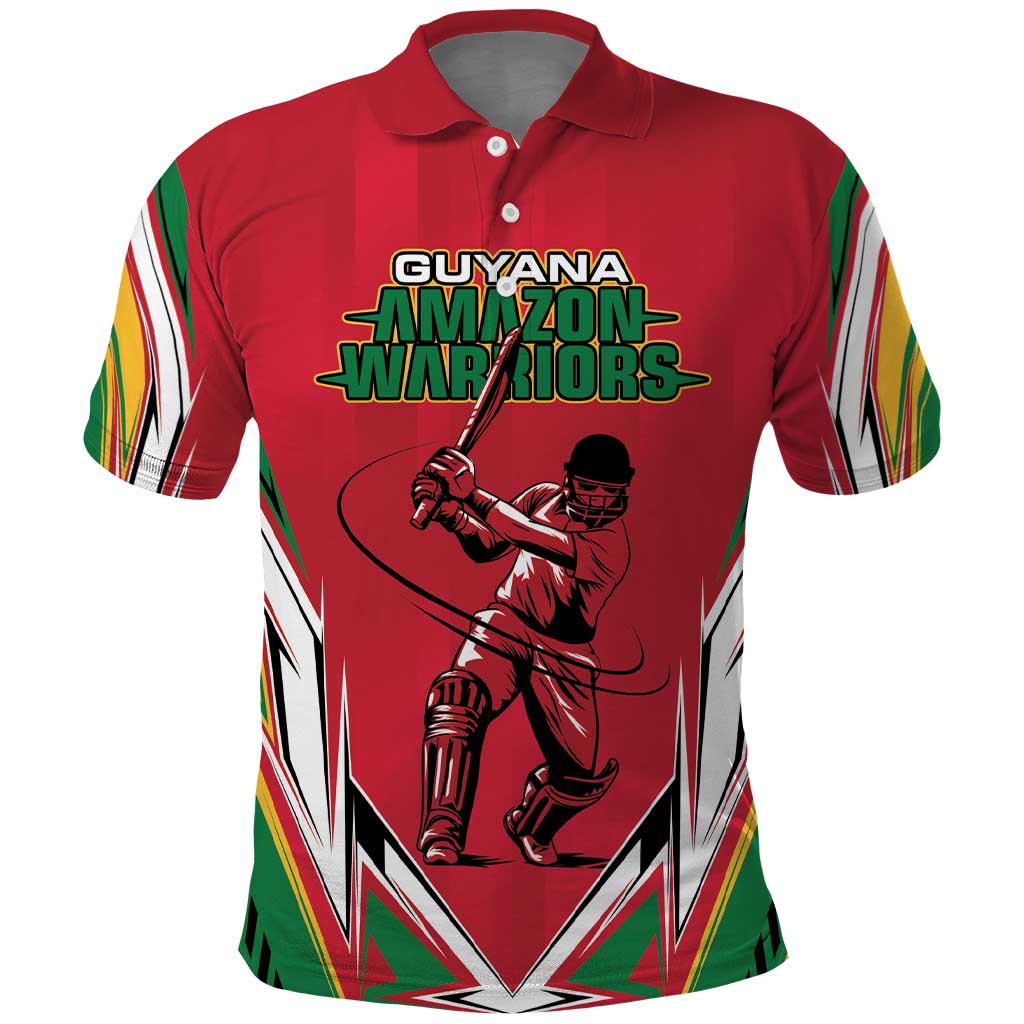 Custom Guyana Cricket Spirit Polo Shirt Amazon Warriors Inspired - Wonder Print Shop