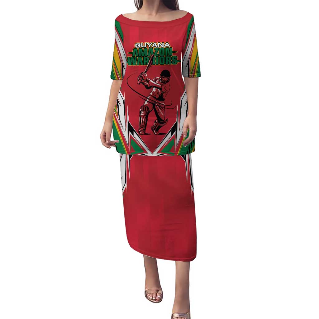 Custom Guyana Cricket Spirit Puletasi Amazon Warriors Inspired - Wonder Print Shop