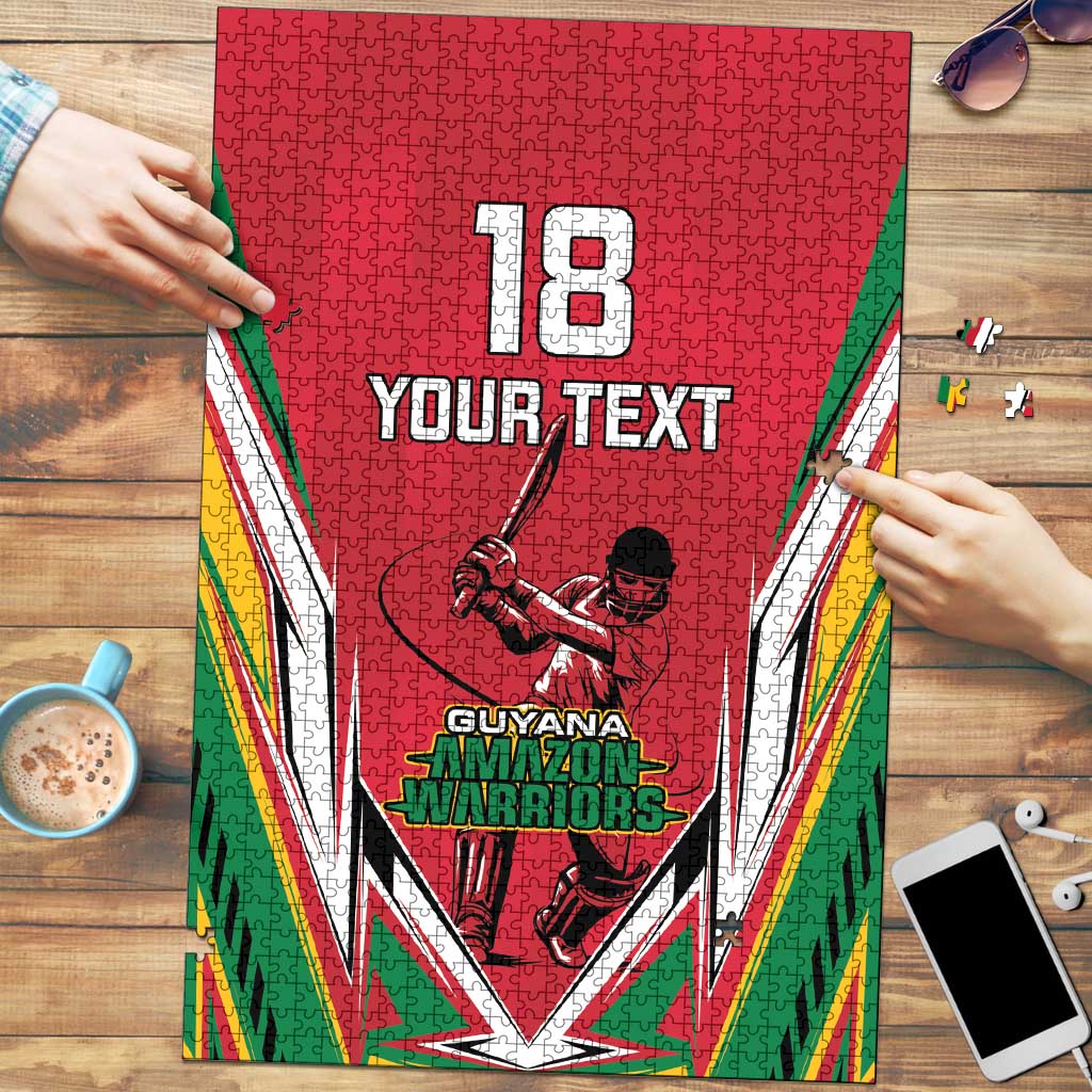 Custom Guyana Cricket Spirit Puzzle Amazon Warriors Inspired - Wonder Print Shop