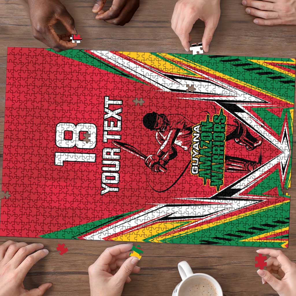 Custom Guyana Cricket Spirit Puzzle Amazon Warriors Inspired - Wonder Print Shop