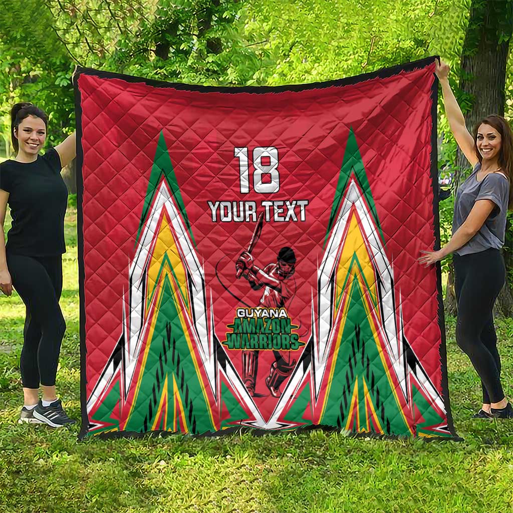 Custom Guyana Cricket Spirit Quilt Amazon Warriors Inspired - Wonder Print Shop
