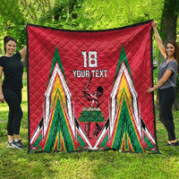 Custom Guyana Cricket Spirit Quilt Amazon Warriors Inspired - Wonder Print Shop