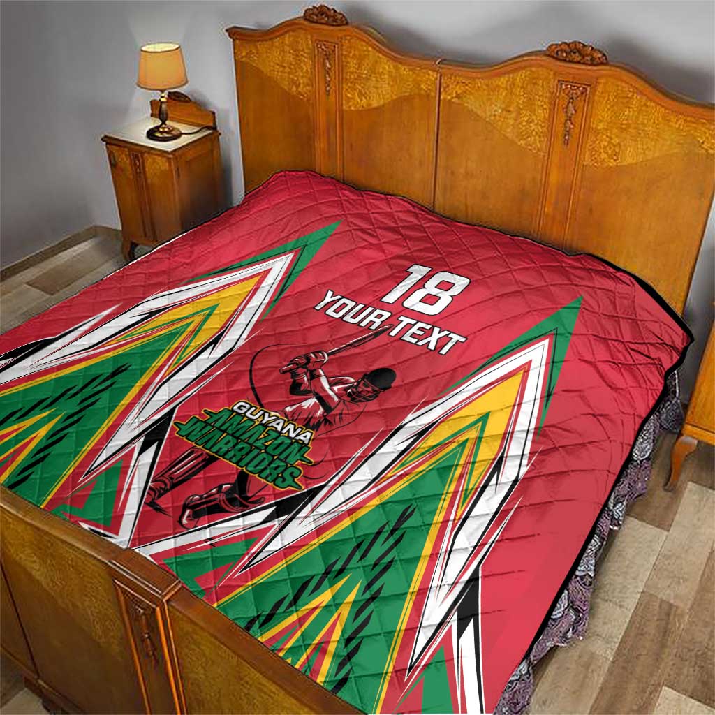 Custom Guyana Cricket Spirit Quilt Amazon Warriors Inspired - Wonder Print Shop