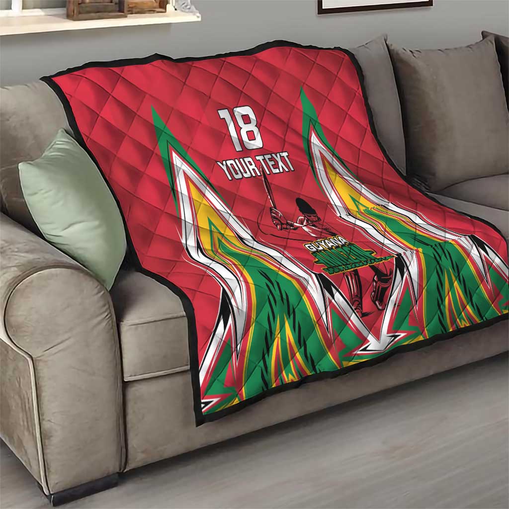 Custom Guyana Cricket Spirit Quilt Amazon Warriors Inspired - Wonder Print Shop