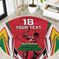 Custom Guyana Cricket Spirit Round Carpet Amazon Warriors Inspired - Wonder Print Shop