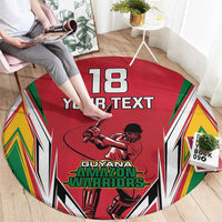 Custom Guyana Cricket Spirit Round Carpet Amazon Warriors Inspired - Wonder Print Shop