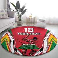Custom Guyana Cricket Spirit Round Carpet Amazon Warriors Inspired - Wonder Print Shop