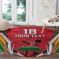 Custom Guyana Cricket Spirit Round Carpet Amazon Warriors Inspired - Wonder Print Shop