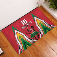 Custom Guyana Cricket Spirit Rubber Doormat Amazon Warriors Inspired - Wonder Print Shop