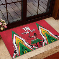Custom Guyana Cricket Spirit Rubber Doormat Amazon Warriors Inspired - Wonder Print Shop