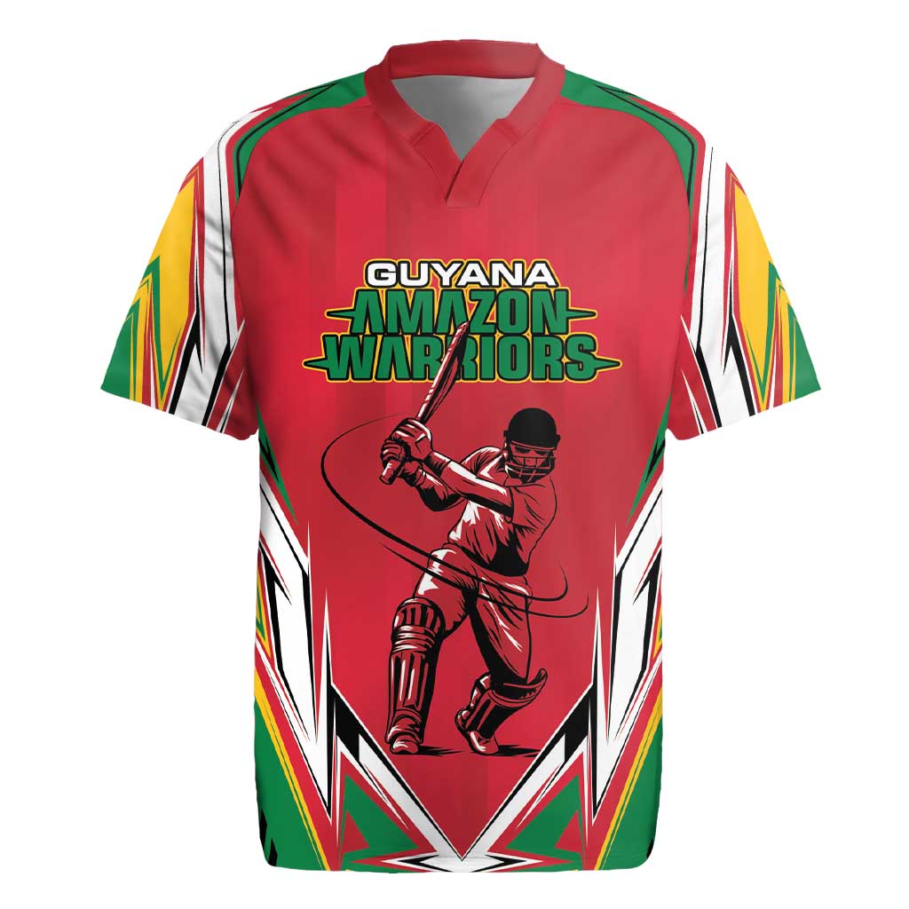 Custom Guyana Cricket Spirit Rugby Jersey Amazon Warriors Inspired - Wonder Print Shop
