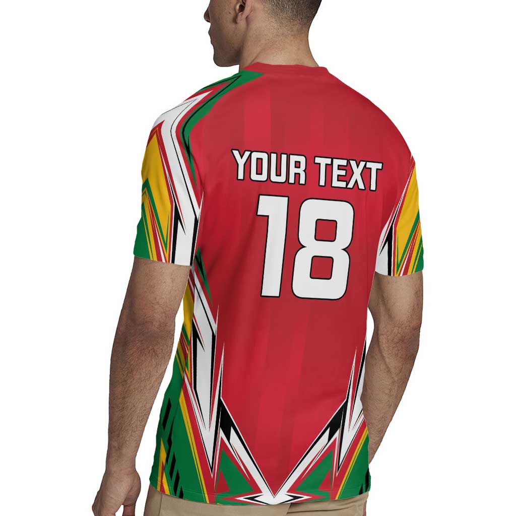 Custom Guyana Cricket Spirit Rugby Jersey Amazon Warriors Inspired - Wonder Print Shop