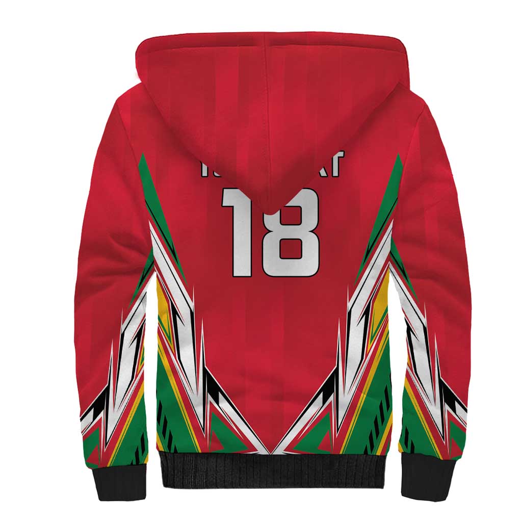 Custom Guyana Cricket Spirit Sherpa Hoodie Amazon Warriors Inspired - Wonder Print Shop